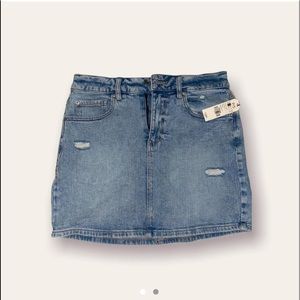 bnwt garage denim jean blue mini skirt